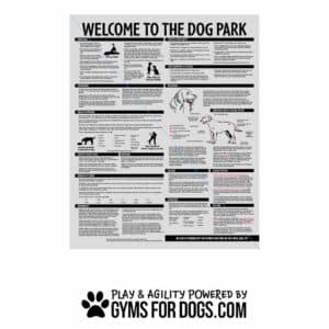 Basic Dog Park Sign - 18" W x 24" H